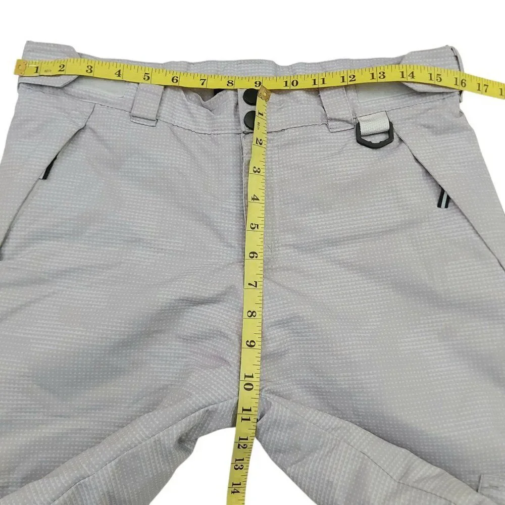 Swiss ALPS Cargo Snow Pants Youth Large 14/16 Gray Insulated Ankle Zip Winter
